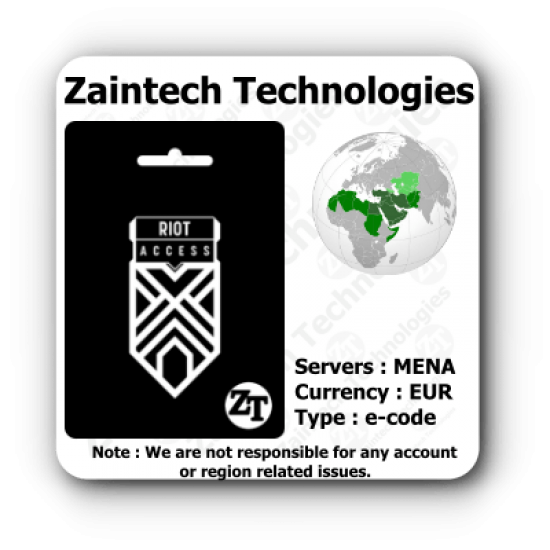 €20 Riot Access MENA Servers - EUR