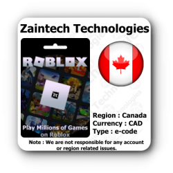 C$50 Roblox Canada Region