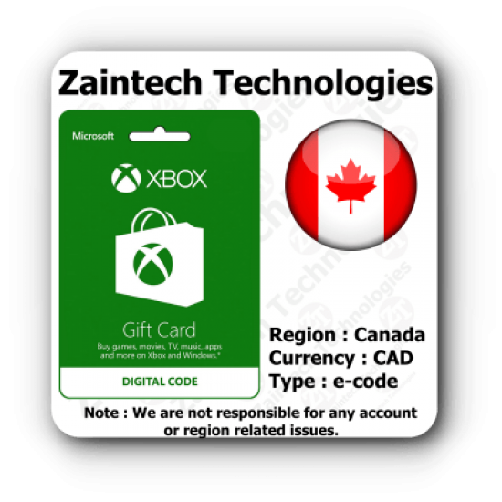 C$75 Xbox Canada Region