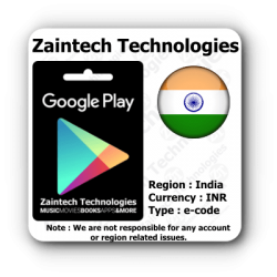 INR 10 Google Play India Region