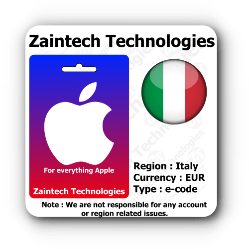 Buy Apple Gift Card Italy | Instant Digital Delivery