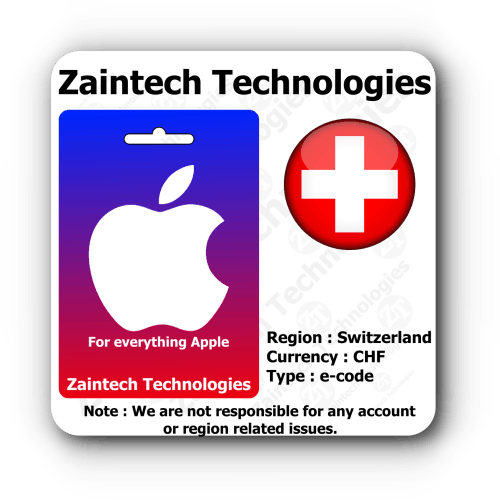 Buy Apple Gift Card Switzerland | Instant Digital Delivery