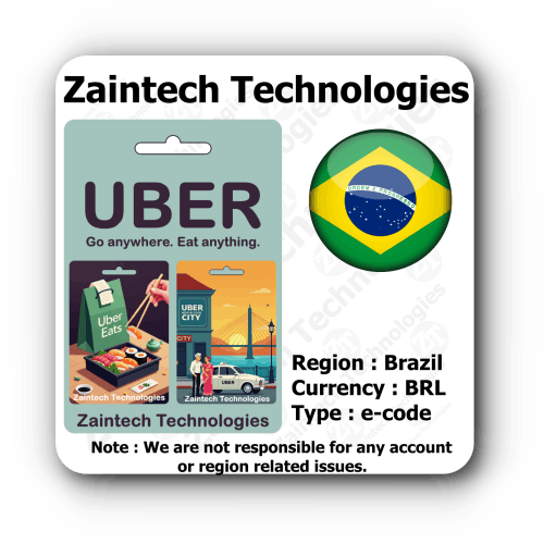 Buy Uber & Uber Eats Brazil Gift Card Online