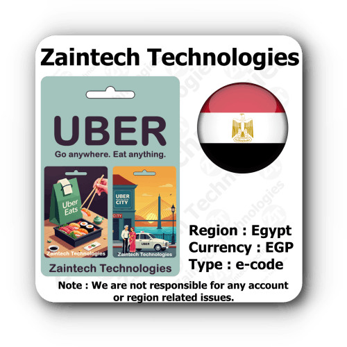 Buy Uber & Uber Eats Egypt Gift Card Online