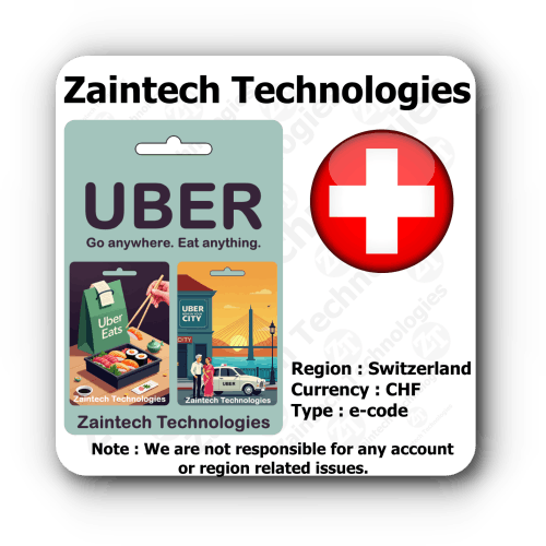 Buy Uber & Uber Eats Switzerland Gift Card Online