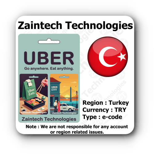 Buy Uber & Uber Eats Turkey Gift Card Online