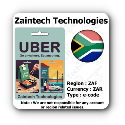 Buy Uber & Uber Eats South Africa Gift Card Online