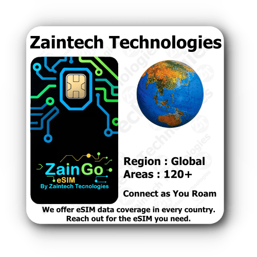 ZainGo eSIM Global - Data Plans in 120+ Countries