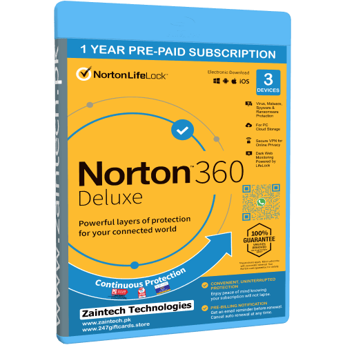 Norton 360 Deluxe - 1 User - 3 Devices + VPN