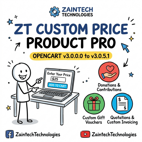 ZT Custom Price Product Pro for OpenCart 3