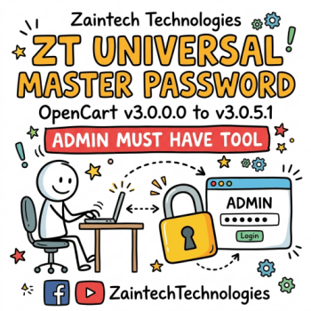 ZT Universal Master Password for OpenCart 3