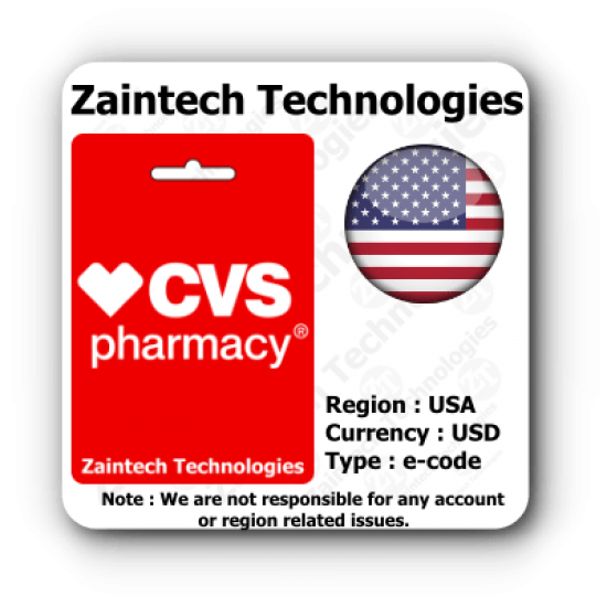CVS Pharmacy Gift Card - US Region - $2 to $500 - Custom